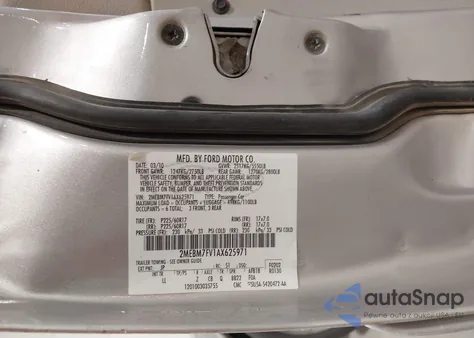 2010 Mercury Grand Marquis Ls (Fleet Only) from USA, damaged, VIN 2MEBM7FV1AX625971